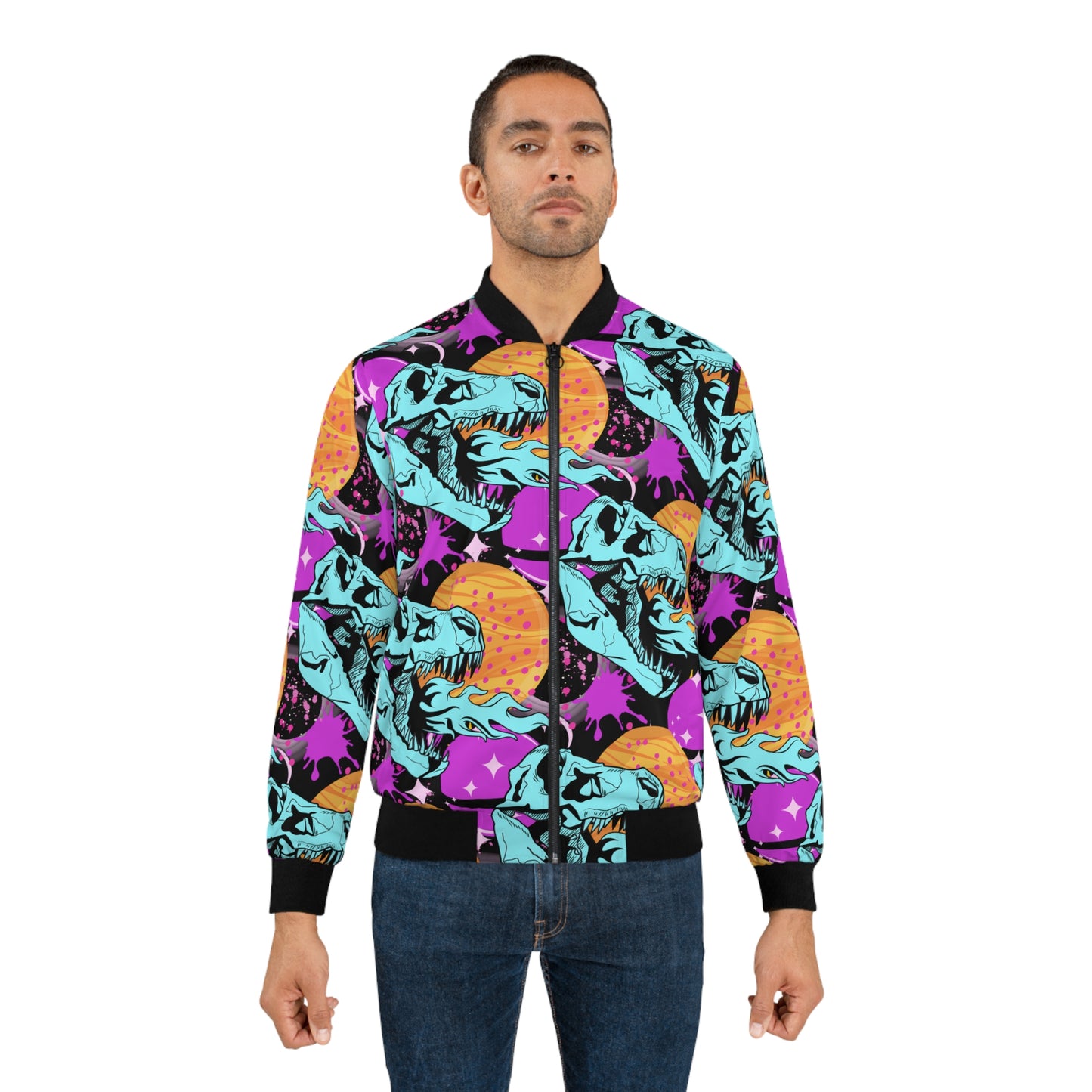 space dinosaur - light bomber jacket