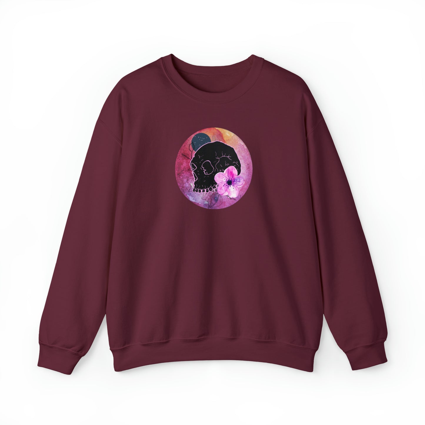 skull flower - classic sweatshirt