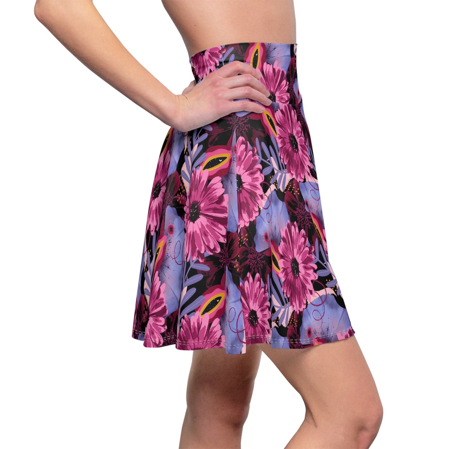 sapphic flowers - skater skirt