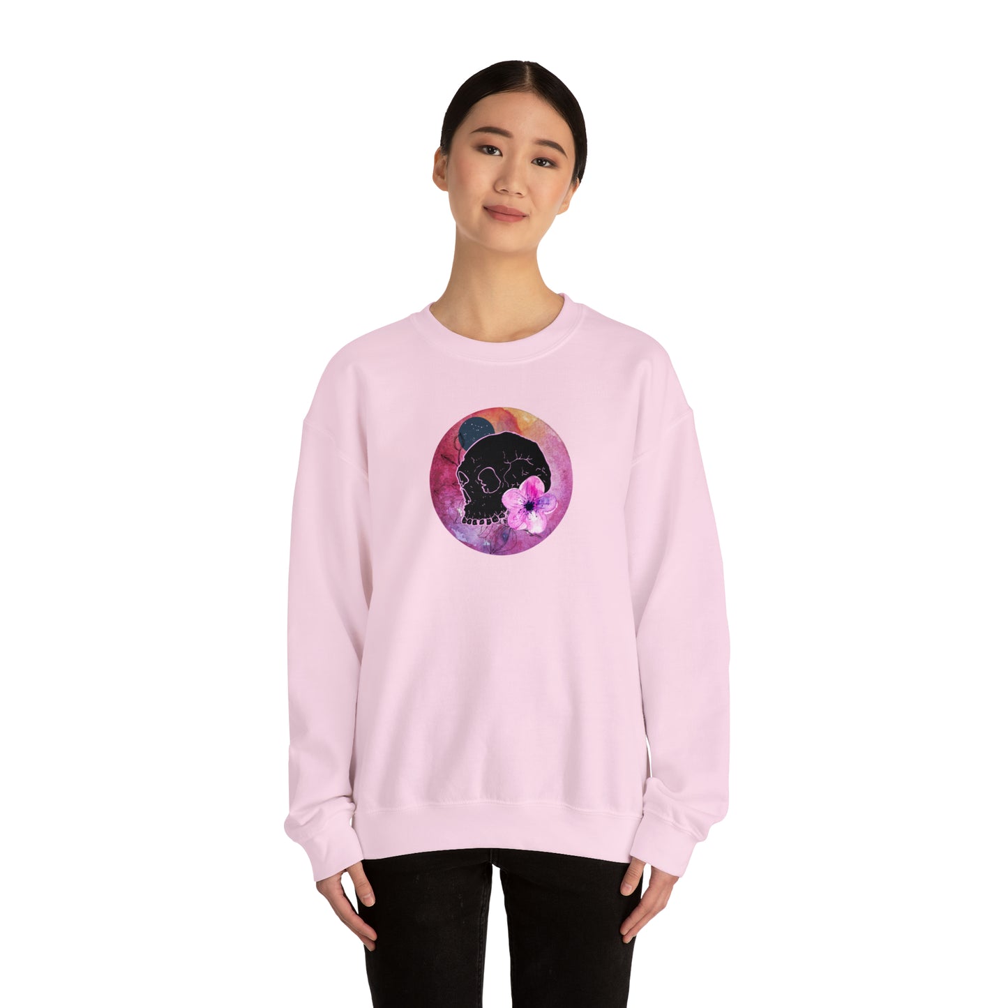 skull flower - classic sweatshirt