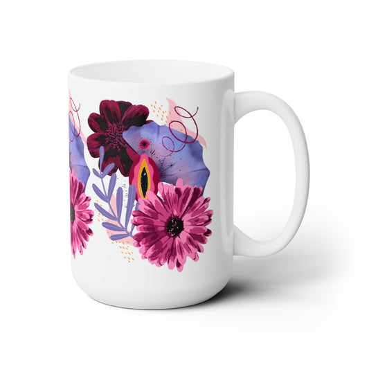 sapphic flowers - ceramic mug