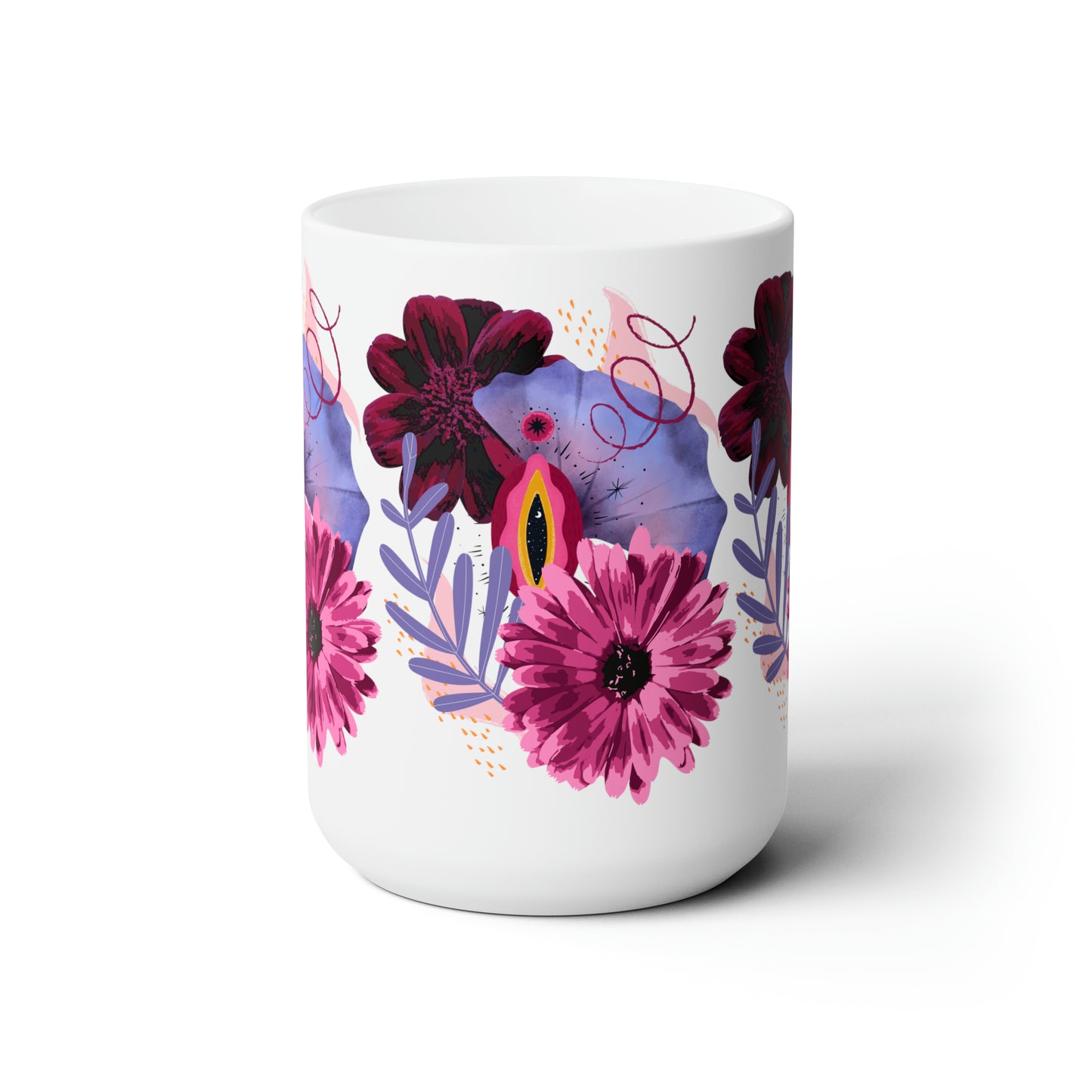 sapphic flowers - ceramic mug