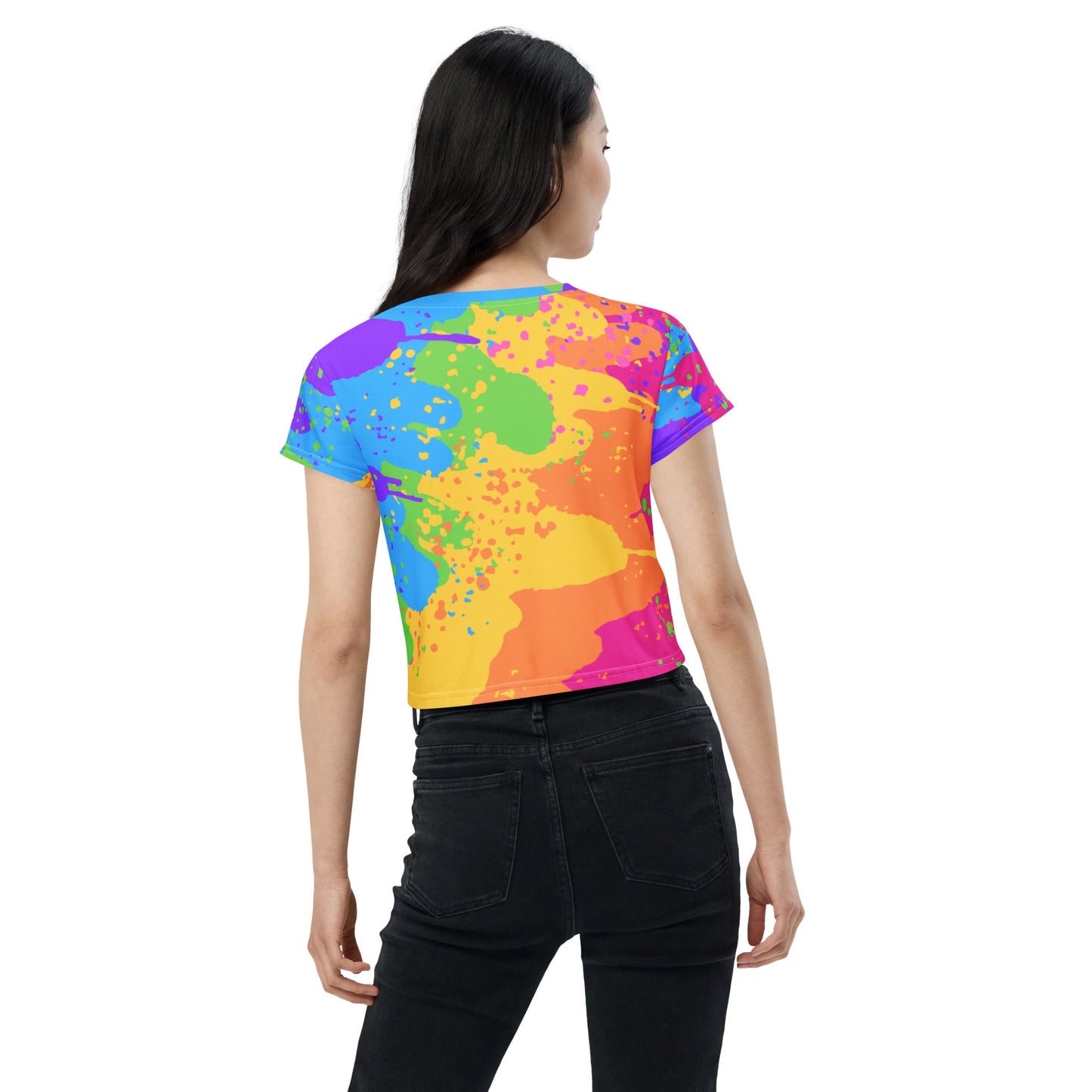 rainbow - premium crop top