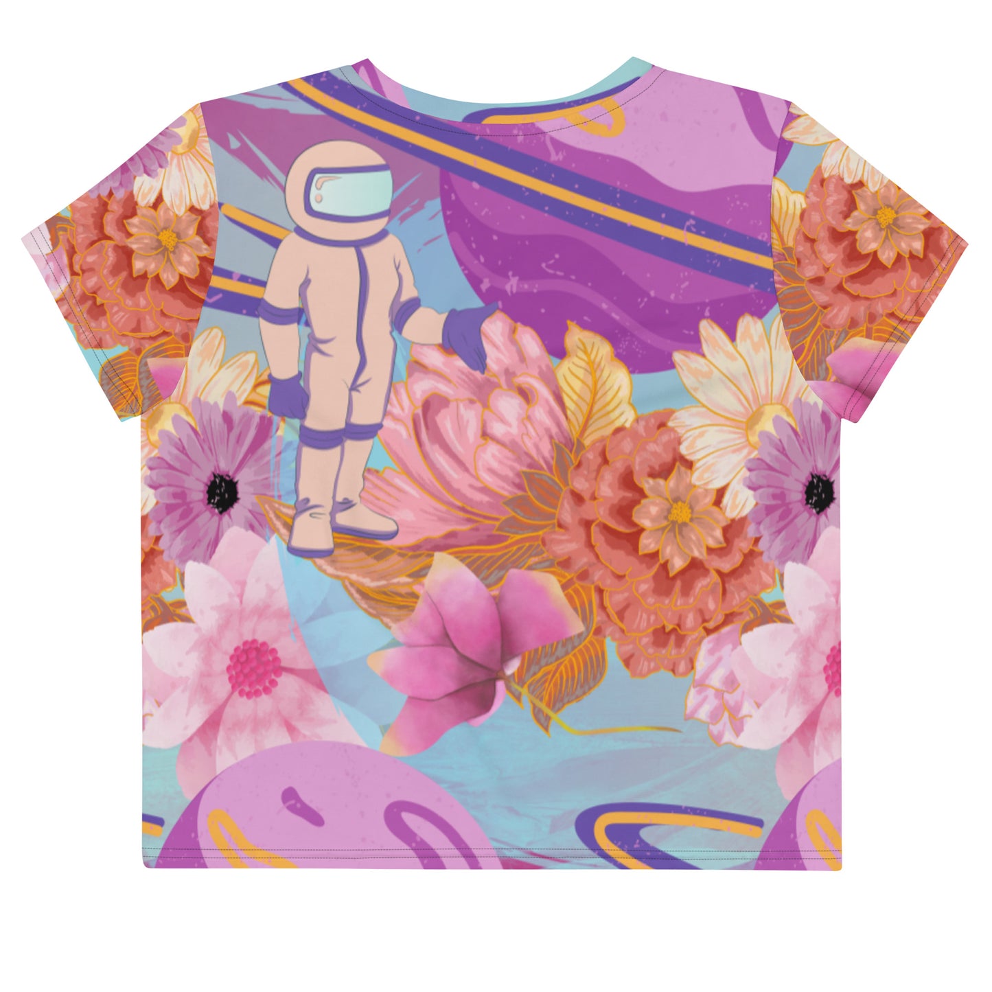 gay gay gay in space - premium crop top