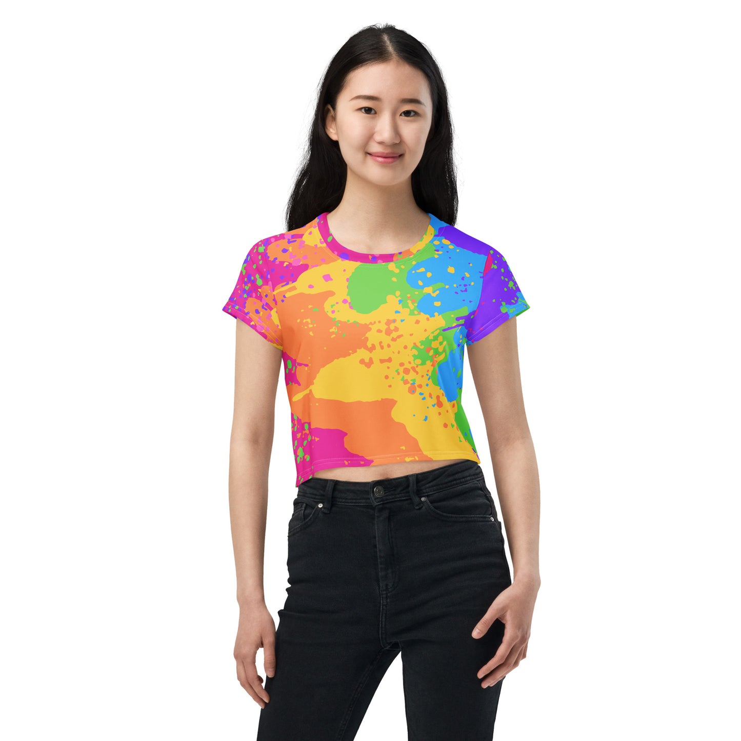 rainbow - premium crop top