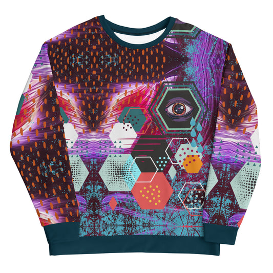 cyber punk - all over print  sweatshirt