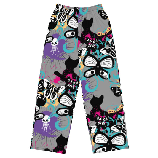 psychedelic kitty - lounge pants