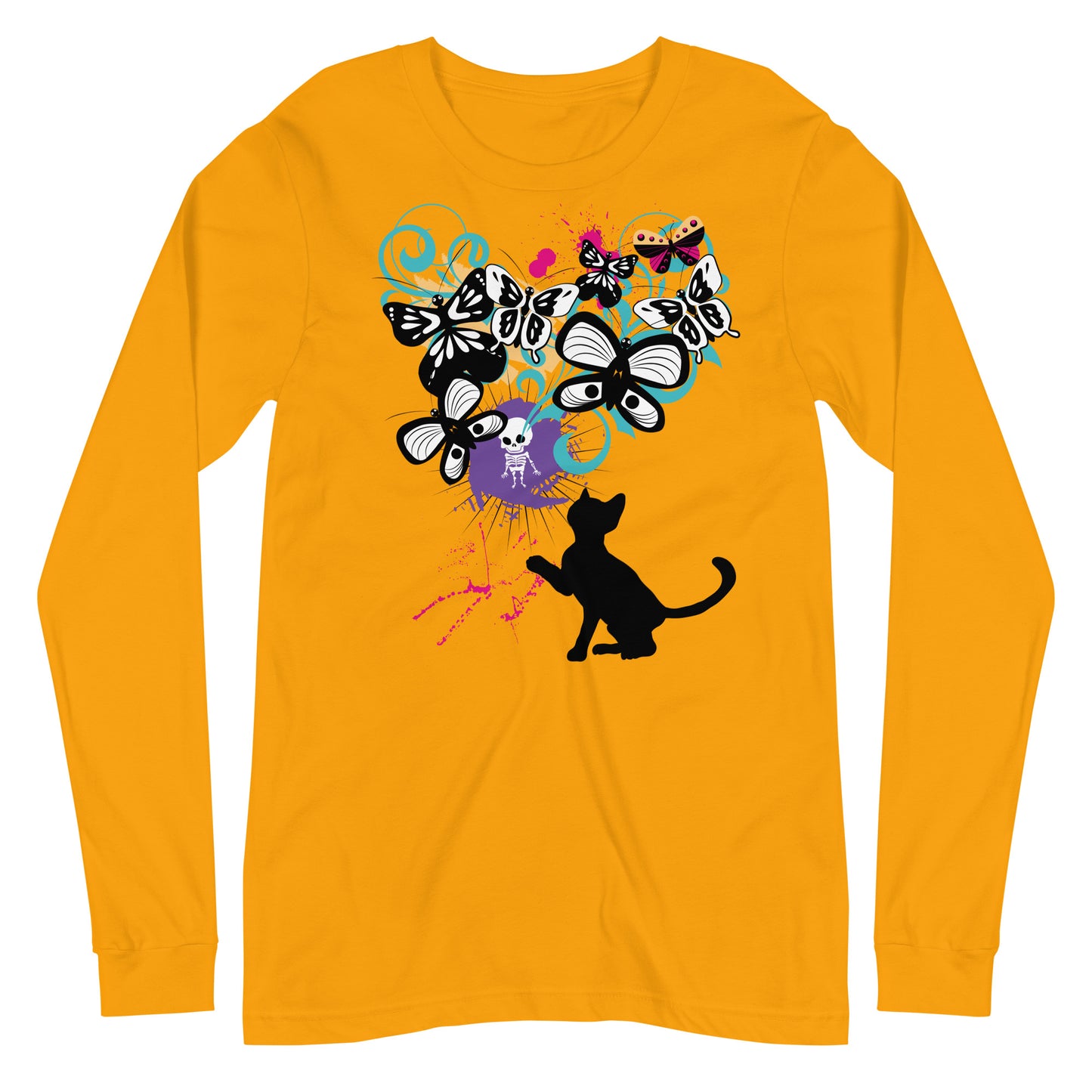 Psychedelic Kitty - Long Sleeve Tee