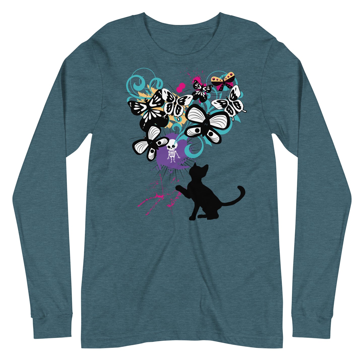 Psychedelic Kitty - Long Sleeve Tee