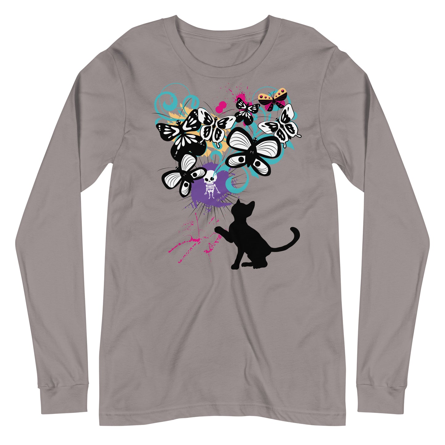 Psychedelic Kitty - Long Sleeve Tee