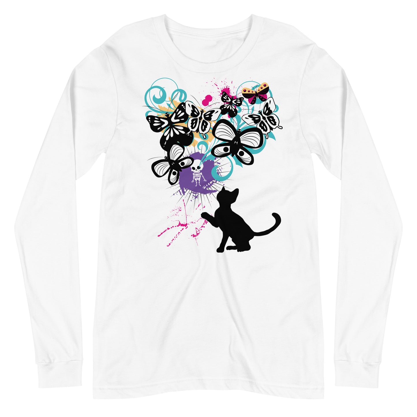 Psychedelic Kitty - Long Sleeve Tee