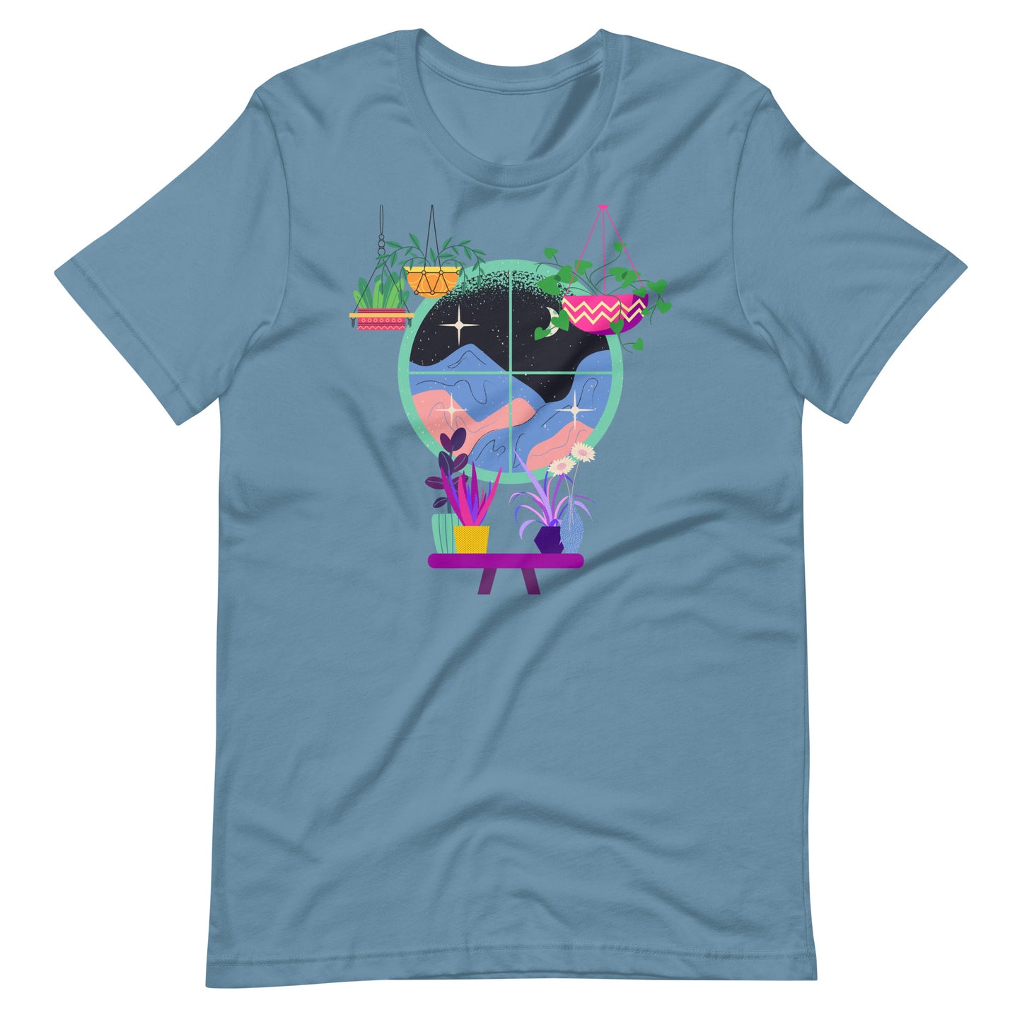 vivid mountain vista - premium tee