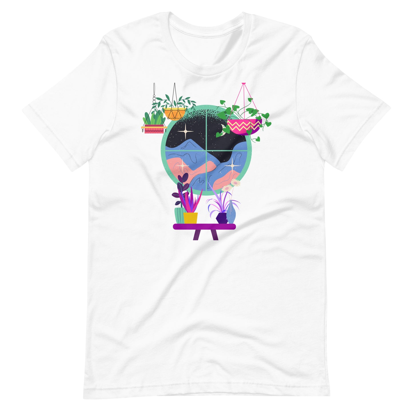 vivid mountain vista - premium tee